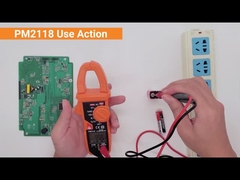 มัลติมิเตอร์แบบดิจิตอลช่วงอัตโนมัติแบบพกพาแคลมป์มิเตอร์ AC / DC อัจฉริยะพร้อมการตรวจจับ NCV