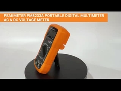 true RMS มือถือดิจิตอลมัลติเมตร AC / DC การวัดความต้านทานแรงดัน