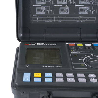 เครื่องทดสอบความต้านทานดินแบบพกพา ความจุหน่วยความจำขนาดใหญ่ ข้อมูลรวดเร็ว เหมาะสำหรับวิศวกรภาคสนามและช่างไฟฟ้า