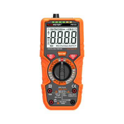 เครื่องวัดอุณหภูมิไฟฟ้ามืออาชีพ Digital Multimeter true RMS voltmeter