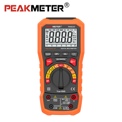 Auto Range Photovoltaic 1700V Digital Multimeter การวัดสัมพันธ์ MAX/MIN/PEAK มัลติเมตร