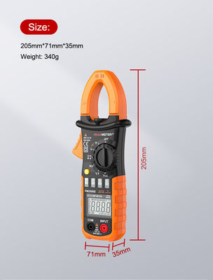 AC Digital CLamp Meter With Auto and Manual Range,Ammeter,Voltmeter,Ohmmeter และการวัดกระแสไฟหลัง