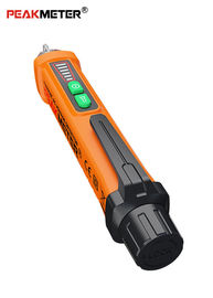 ปากกาตรวจจับแรงดันไฟฟ้า AC แบบไม่สัมผัสพร้อมด้วย 3 ประเภทสัญญาณเสียงและสัญญาณเตือน LED
